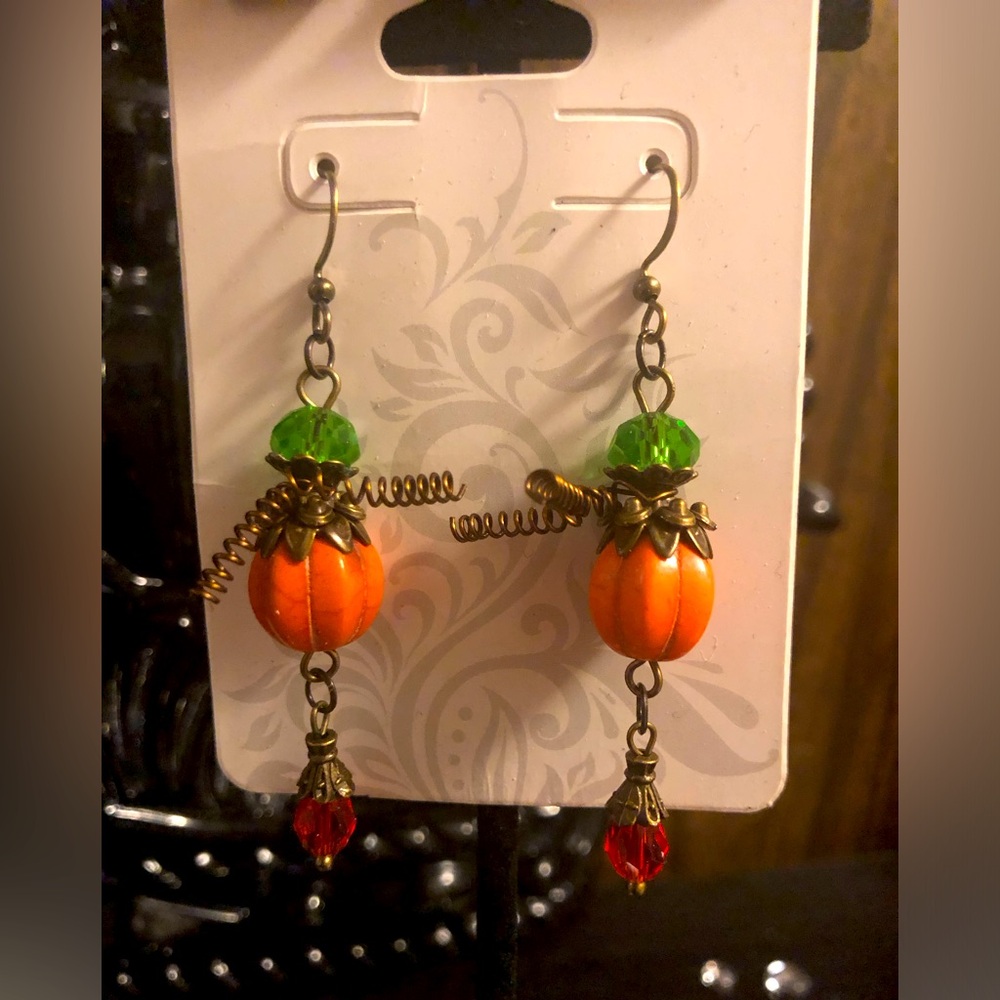 Pumpkin Patch Drop Earrings